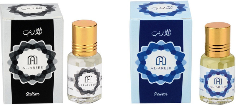 AL AREEB EXCLUSIF SERIES COLLECTION COMBO PACK OF 2 SULTAN ( WHITE OUDH ) & DEWAN Herbal Attar(Oud (agarwood)) AL AREEB EXCLUSIF SERIES COLLECTION COMBO PACK OF 2 SULTAN ( WHITE OUDH ) & DEWAN Herbal Attar(Oud (agarwood))