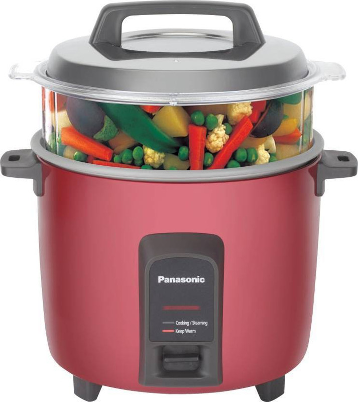 Panasonic SR-Y18FHS(E)B Electric Rice Cooker(4.4 L, Burgundy)
