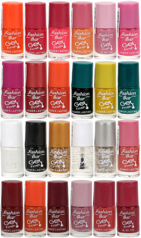 Fashion Bar Nail Polish Lowest Price Combo 1017 Muticolor(Pack of 24)