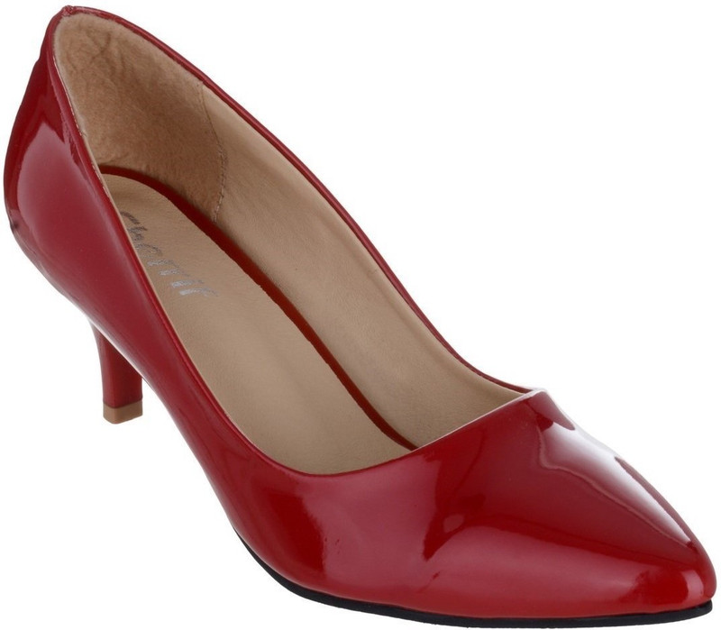 sherrif shoes Women Maroon Heels