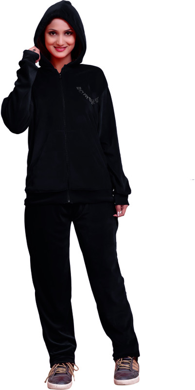 milit Solid Women Track Suit