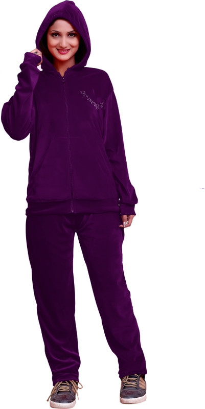 milit Solid Women Track Suit