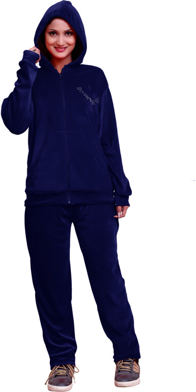 milit Solid Women Track Suit