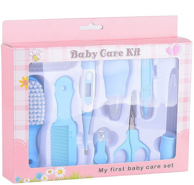 HSR Baby Care Grooming Kit (8 Pcs Baby Care Kit)(Blue)