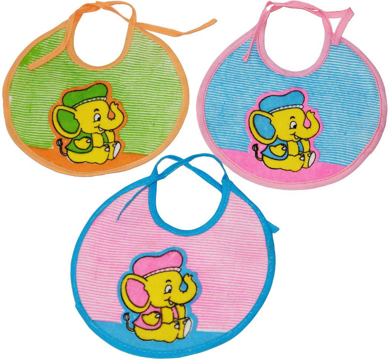 Muren Round Bib-Elephant(Multicolor)