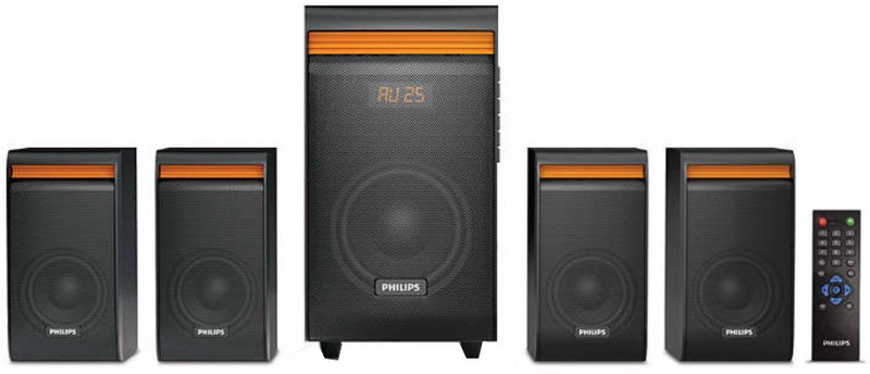 Philips SPA8140B/94 50 W Bluetooth Home Audio Speaker(Black, 4.1 Channel)