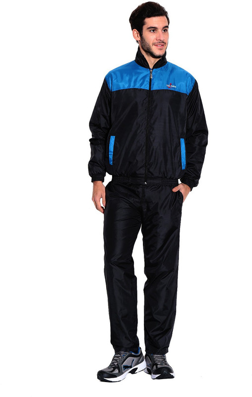 Red Marine Solid Men Track Suit