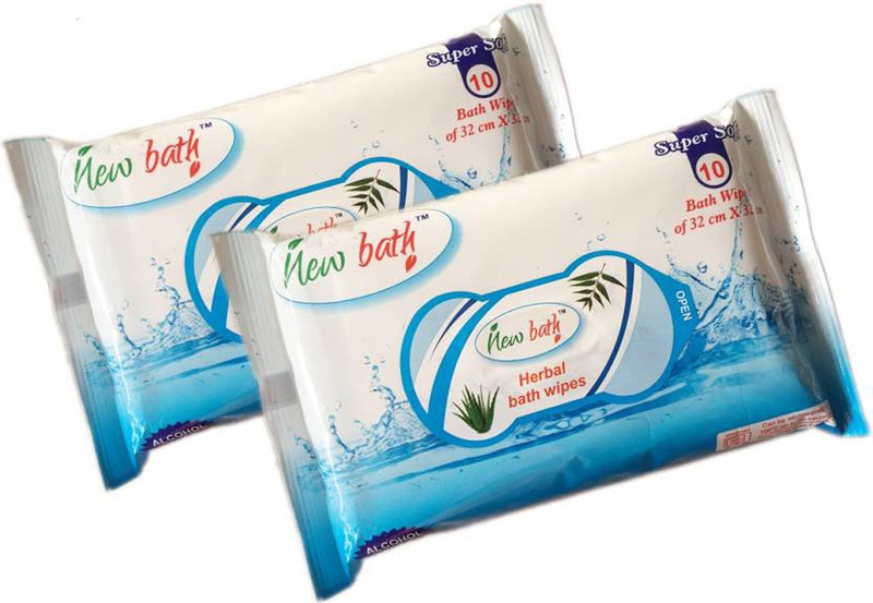 HealthEmate New Bath Herbal wet wipes(20 Pieces)