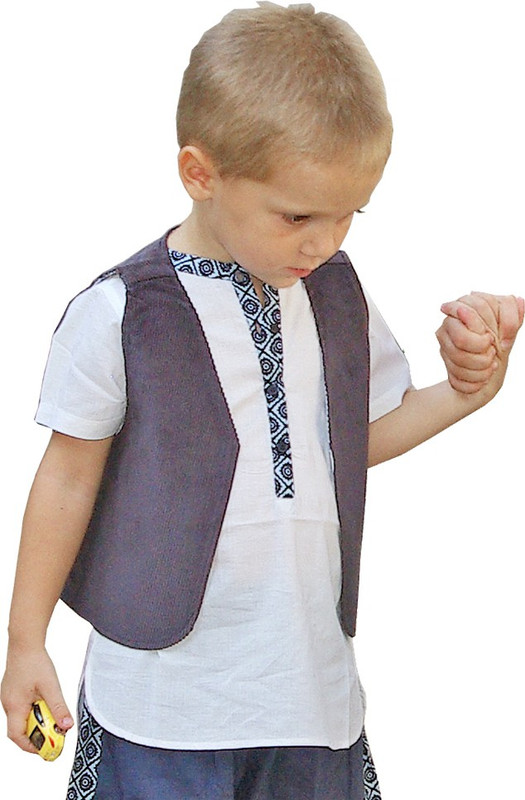 Aummade Sleeveless Solid Baby Boys Jacket