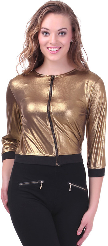 Sassafras 3/4 Sleeve Solid Women Jacket