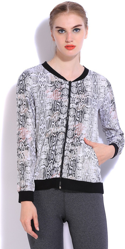 People Full Sleeve Animal Print Women Sports Jacket