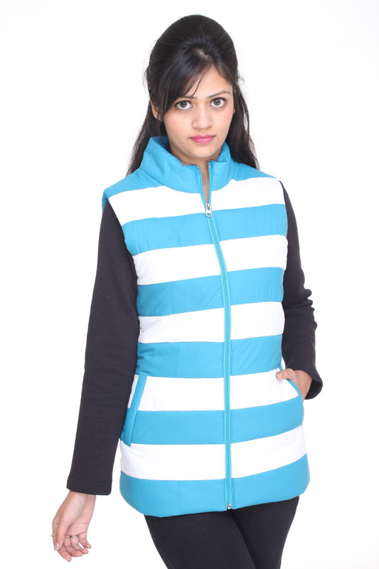 Trufit Sleeveless Solid Women Bomber Jacket