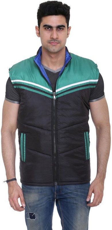 Colors & Blends Sleeveless Woven Men Jacket