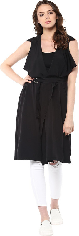 Miss Chase Sleeveless Solid Women Jacket