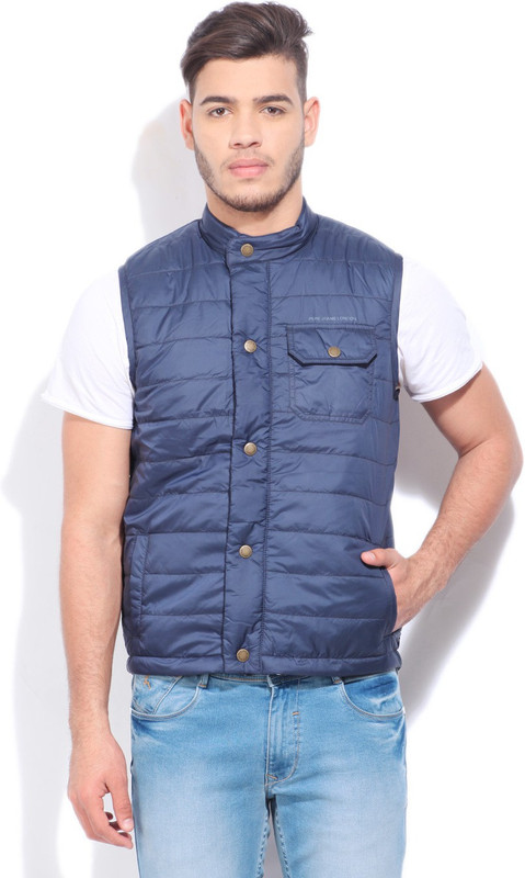 Pepe Jeans Sleeveless Striped Men Jacket