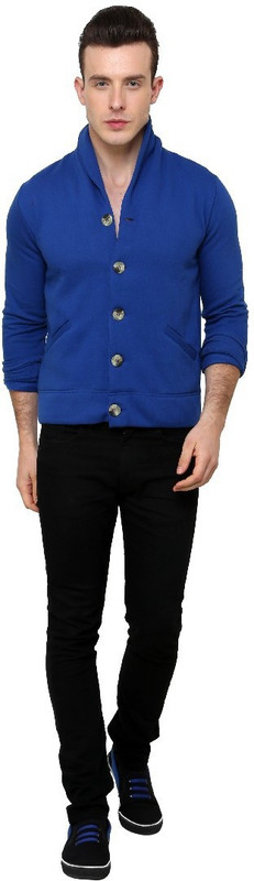 Casual Tees Full Sleeve Solid Men Quilted Jacket