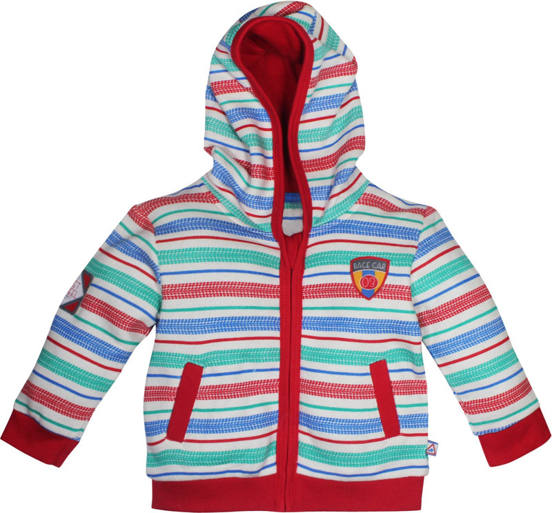 FS Mini Klub Full Sleeve Striped Baby Boys Jacket