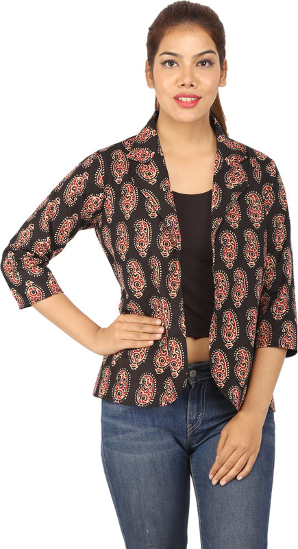 CHINMAYA 3/4 Sleeve Printed Women Jacket