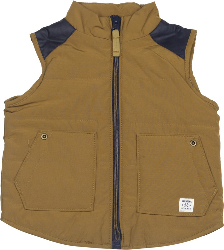 Carter's Sleeveless Solid Baby Boys jackets