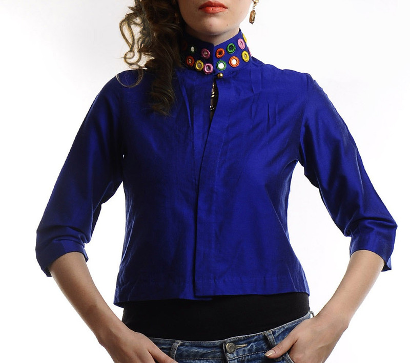 Ans Astha And Sidharth Half Sleeve Solid Women Jacket