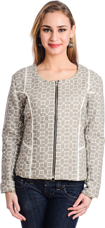 Trend Arrest Full Sleeve Geometric Print Women Jacket