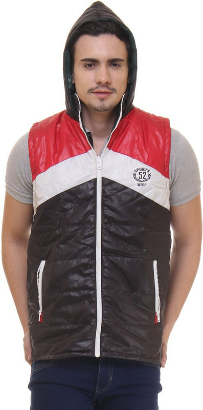 Sports 52 Wear Sleeveless Self Design Men Jacket