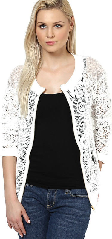 Vero Moda Sleeveless Self Design Women Jacket