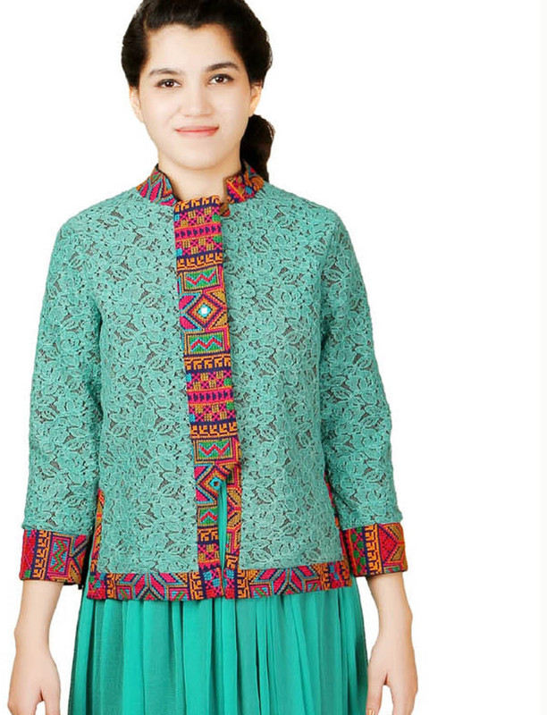 VR Designers Full Sleeve Embroidered Women Jacket
