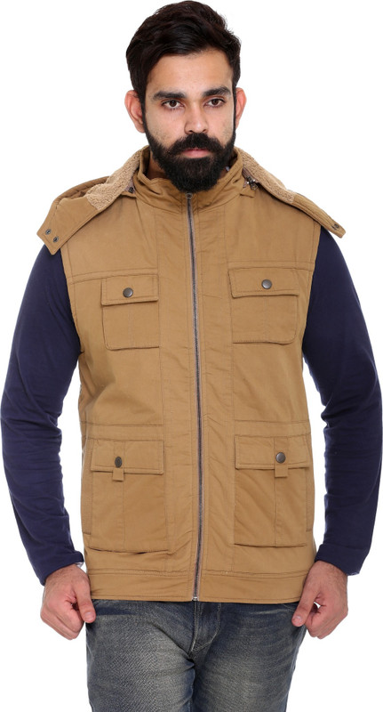 Trufit Sleeveless Solid Men Jacket