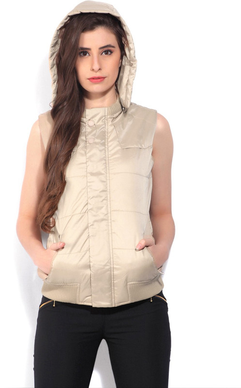 Allen Solly Sleeveless Self Design Women Jacket