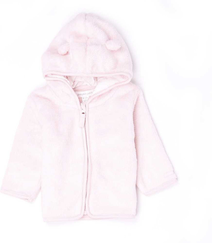 Pumpkin Patch Full Sleeve Solid Baby Girls Jacket