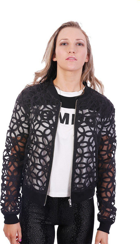 Paint It Red Full Sleeve Embroidered Women Jacket