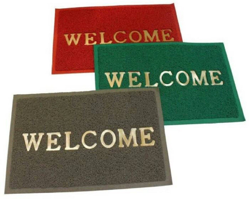 broom PVC (Polyvinyl Chloride) Door Mat(Multicolor, Free)