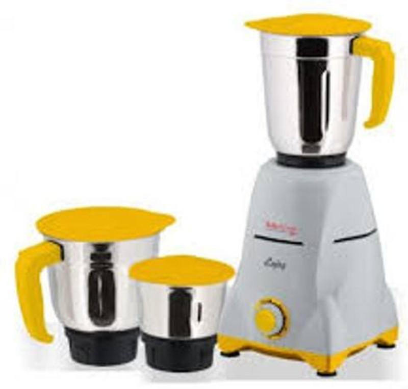 MCCOY ENJOY 550 W Mixer Grinder(Grey, Yellow, 3 Jars)