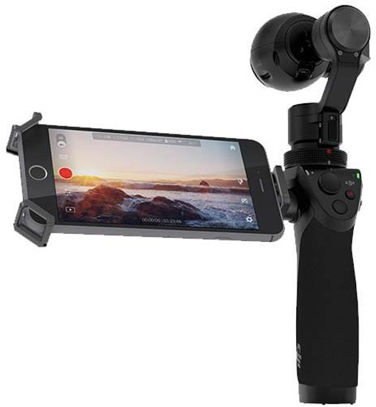 DJI 0123456 OM160 Sports and Action Camera(Black, 12 MP)