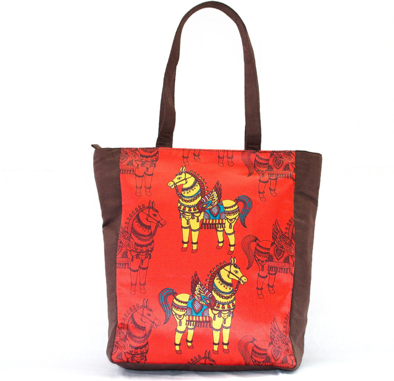 anartline Horse Printed Tote Shoulder Bag(Multicolor, 15 L)
