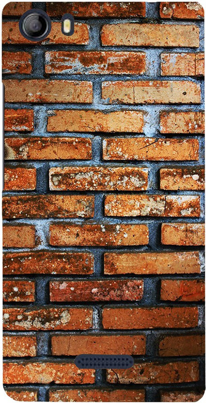Snapdilla Back Cover for Micromax Canvas 5 E481(Brown Colour Rugged Brick Wall Pattern Look Lovely Attractive Mobile Case)