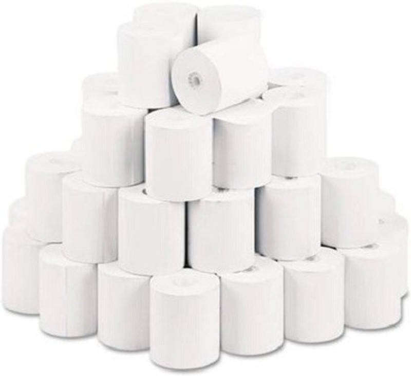 m m enterprises 3"Inch POS/Billing Machine/Swipe Machine/Creditcard Machine/ATM Machine Set of 30 Nos Thermal Cash Register Paper(80 mm x 120 mm)