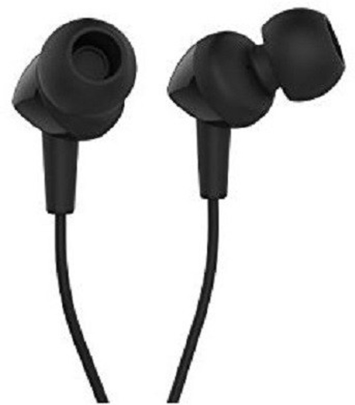mm enterprises Bluei BI-15 Universal Compatibility 3.5MM Jack HD Bass Stereo In-Ear Wired Headset with Mic(Black, In the Ear)
