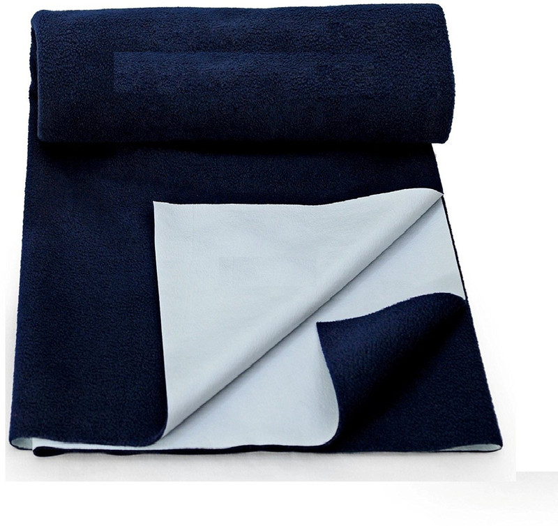 Smilemakers Dry Cotton Magical Large Baby Bed Protecting Mat Water Proof Sheet(Navy Blue)