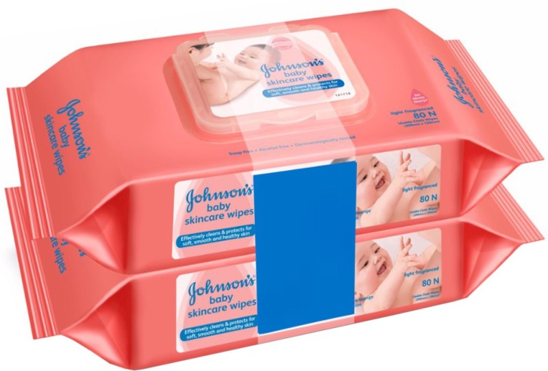 Johnson's Baby Skincare Wipes(160 Pieces)