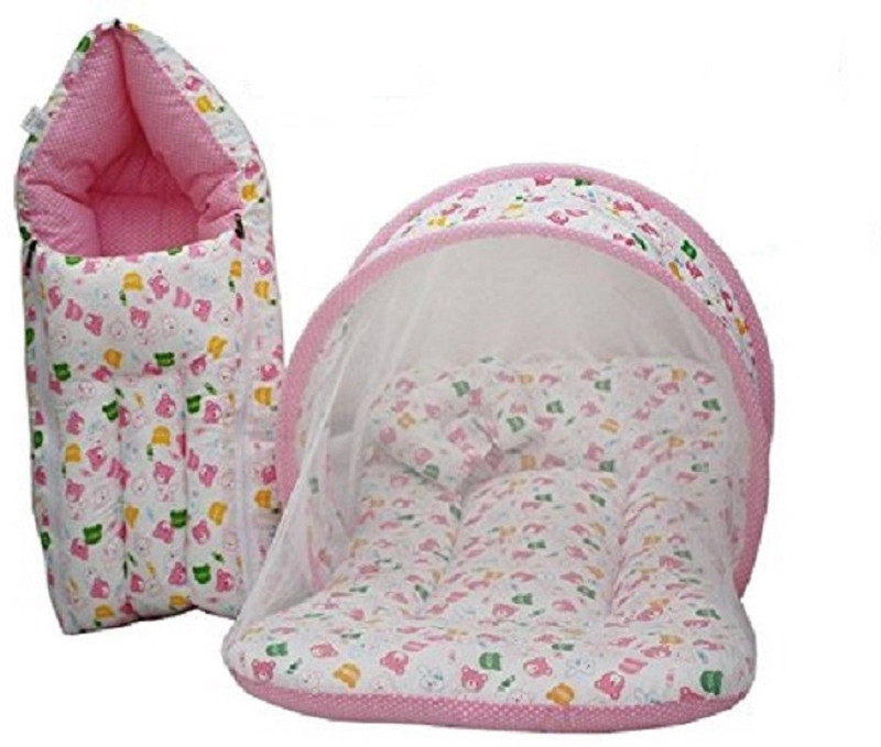 RBC RIYA R baby-086 FOLDING Baby Bed(Fabric, Pink)