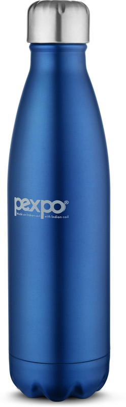 pexpo Ideale Electro Cola Stainless Steel vacuum insulated Flask 500 ml Flask(Pack of 1, Blue)