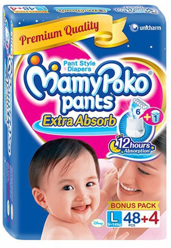 MamyPoko Pants Large - 64 Pcs(9 - 14kgs) - L(64 Pieces)