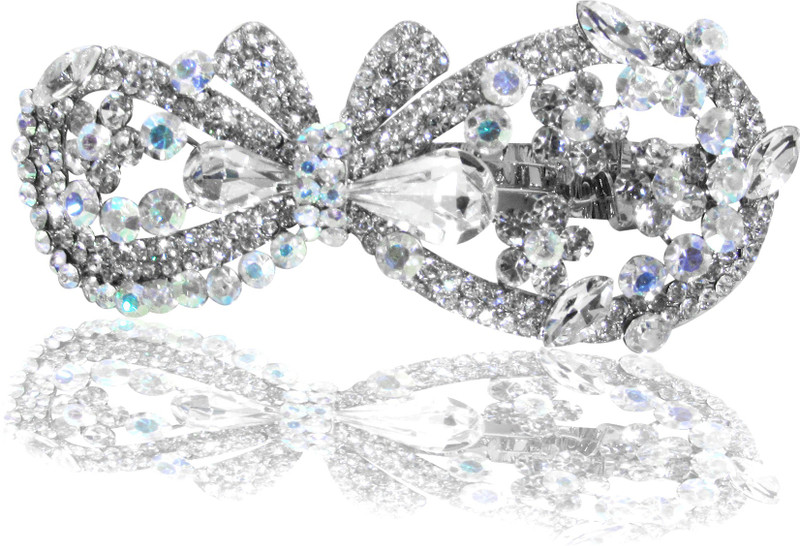 Dolls N Queens Bowtie Hair Clip(White)