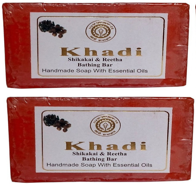 khadikhazana shikakai soap 125grams (pack of 2)(2 x 62.5 g)