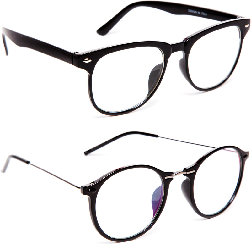 TheWhoop Wayfarer, Round, Spectacle Sunglasses(Clear)