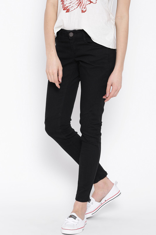 woodrow Slim Women Black Jeans