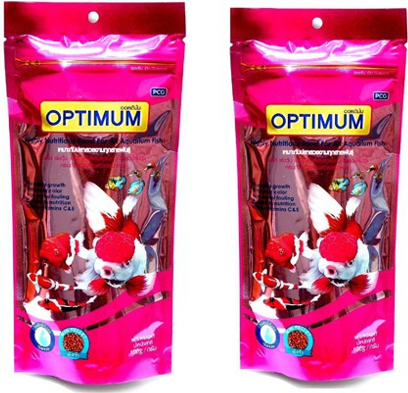 pawsitively PCG Optimum Highly Nutritious Food For All Aquarium Fish - 100 Gm (Pack of 2) Shrimp 200 g Dry Fish Food(Pack of 2)