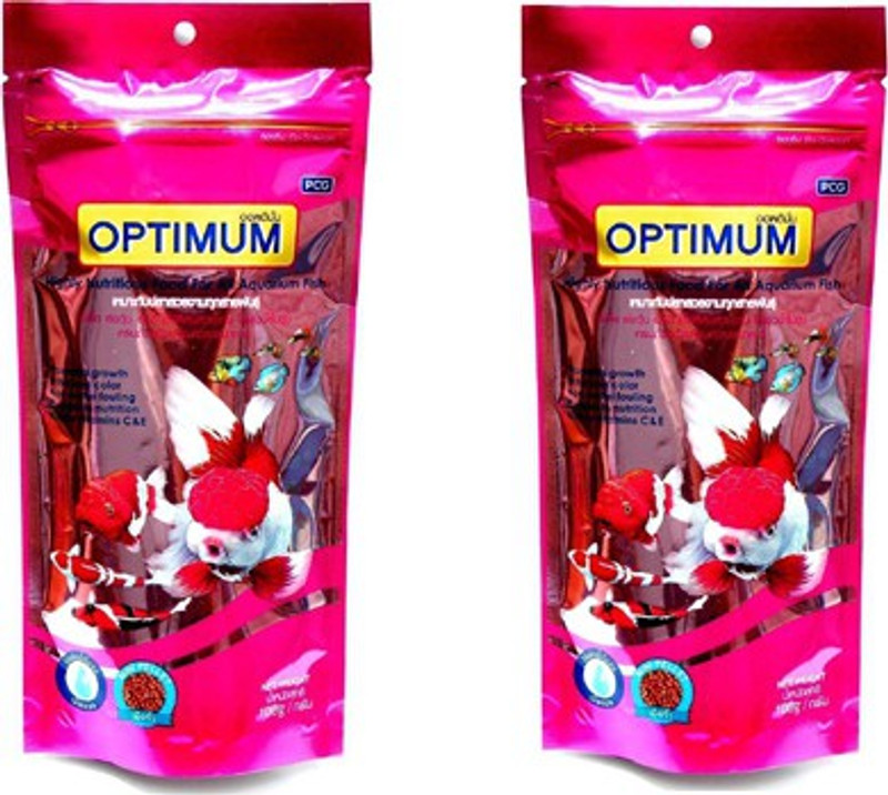 pawsitively PCG Optimum Highly Nutritious Food For All Aquarium Food - 200 Gm (Pack of 2) Shrimp 400 g Dry Fish Food(Pack of 2)